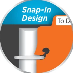 Avery Snap-In Plastic Bookmark Dividers, Assorted Colors with White Labels, Set of 5 (24908) Hot