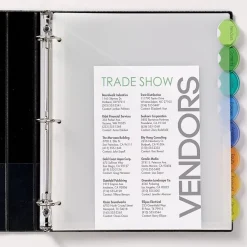 Avery Style Edge Insertable Plastic Dividers with Pocket, 8 Tabs, Multicolor (11293) Sale