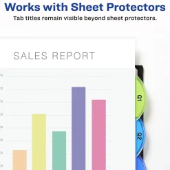 Avery Style Edge Insertable Plastic Dividers with Pocket, 5 Tabs, Multicolor (11292) Best