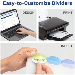 Avery Style Edge Insertable Plastic Dividers with Pocket, 5 Tabs, Multicolor (11292) Best