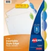 Avery Style Edge Insertable Plastic Dividers, 5-Tab, Assorted, 120/Carton Sale