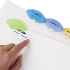 Avery Style Edge Insertable Plastic Dividers, 5-Tab, Assorted, 120/Carton Sale