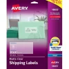 Avery Sure Feed Inkjet Shipping Labels, 2" x 4", Clear, 10 Labels/Sheet, 100 Labels/Pack (18663)* Shipping Labels