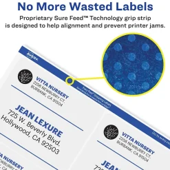Avery Sure Feed Inkjet Shipping Labels, 2