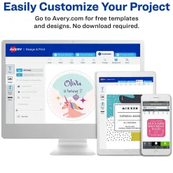 Avery Sure Feed Laser Address Labels, 1 x 2 5/8