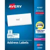 Avery Sure Feed Laser Address Labels, 1" x 2-5/8", White, 7,500 Labels/Box (45160)* Address Labels