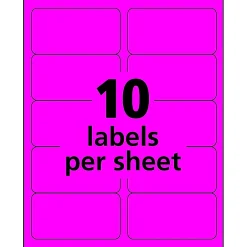 Avery Sure Feed Laser Shipping Labels, 2