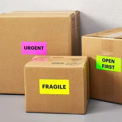 Avery Sure Feed Laser Shipping Labels, 2" x 4", Assorted Neon: Green, Pink, Yellow, 150 Labels/Pack (5978)* Shipping Labels