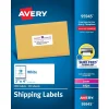 Avery Sure Feed Laser/Inkjet Shipping Labels, 2" x 4", Matte White, 2,500 Labels/Box (95945)* Shipping Labels