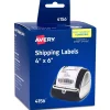 Avery Thermal Shipping Labels, 4" x 6", Matte White, 220 Labels/Roll (4156)* Shipping Labels