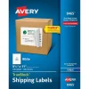 Avery TrueBlock Inkjet Shipping Labels, 8-1/2" x 11", White, 100 Labels/Box (8465)* Shipping Labels