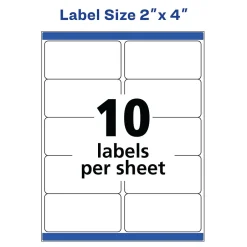 Avery TrueBlock Inkjet Shipping Labels, 2