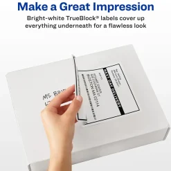 Avery TrueBlock Inkjet Shipping Labels, 5-1/2" x 8-1/2", White, 50 Labels/Pack (8126)* Shipping Labels