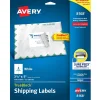 Avery TrueBlock Inkjet Shipping Labels, 3-1/2" x 5", White, 100 Labels/Pack (8168)* Shipping Labels