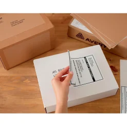 Avery TrueBlock Inkjet Shipping Labels with Paper Receipts, 5-1/16