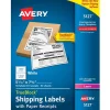 Avery TrueBlock Laser Shipping Labels with Paper Receipts, 5-1/16" x 7-5/8", White, 50 Labels/Box (5127)* Shipping Labels