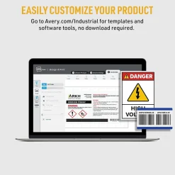 Avery UltraDuty Waterproof Laser GHS Chemical Labels, 8-1/2" x 11", 50 Labels/Box (60501)* Shipping Labels