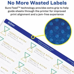 Avery Waterproof Laser Address Labels, 1-1/3