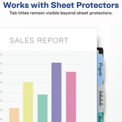 Avery Write & Erase Pocket Plastic Dividers, 5 Tabs, Multicolor (16176) Discount