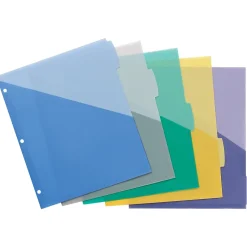 Avery Write & Erase Pocket Plastic Dividers, 5 Tabs, Multicolor (16176) Discount