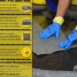 Sorbents & Spill Control<AWF Pro Portable Universal Spill Kit, 35 Pieces (KTSK 22010-RT)