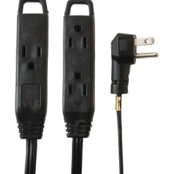 Extension Cords<Axis 8' Extension Cord, 3-Outlet, Black (45515)