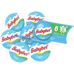 Fresh Groceries<Babybel Mini Light Cheese, 5/Pack (600-00231)