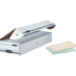 Bankers Box® Bankers Box Extra Strength Storage Boxes, Check Size, White/Blue (00706) Best