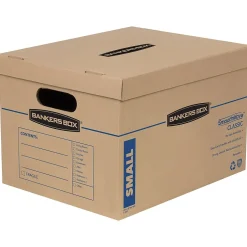 Bankers Box® Bankers Box File Moving Boxes, Kraft/Blue, 10/Pack (7714216) Best