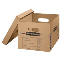 Bankers Box® Bankers Box File Moving Boxes, Kraft/Blue, 10/Pack (7714216) Best