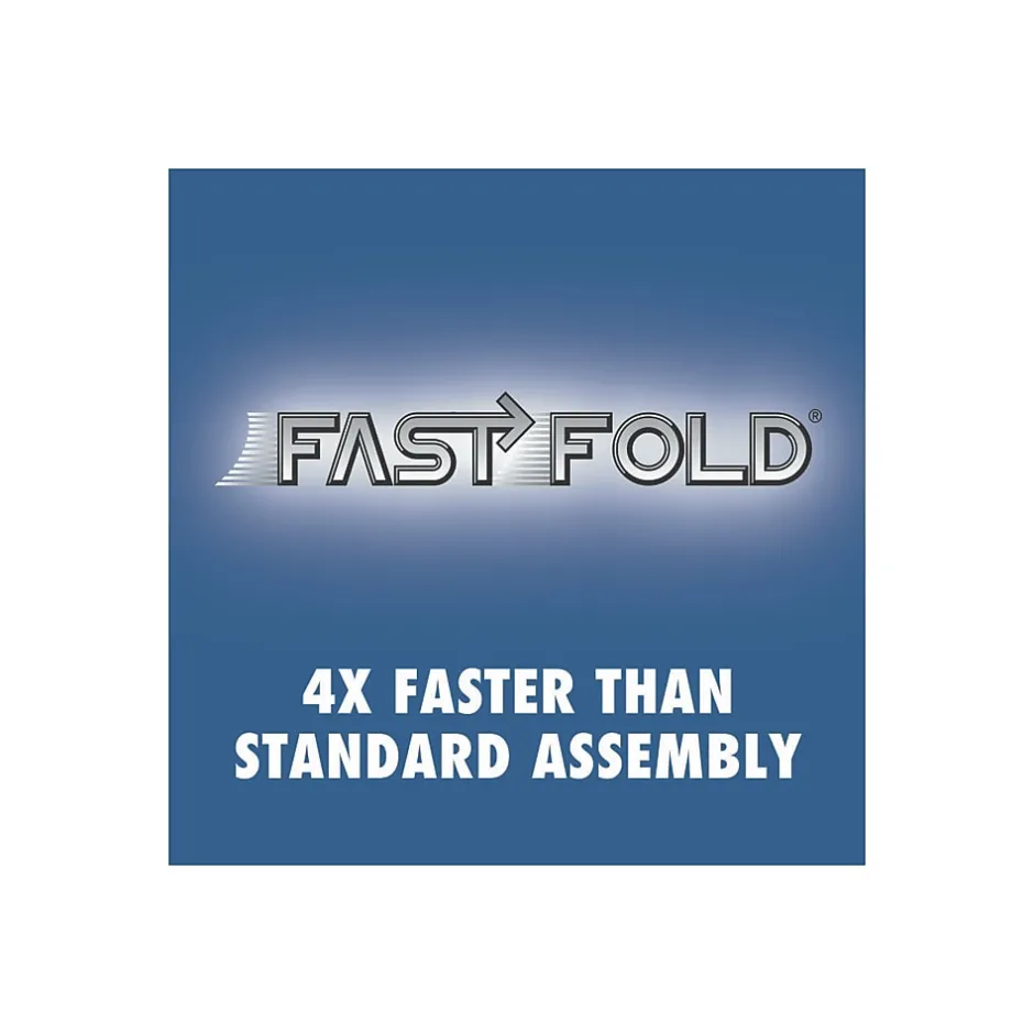 Bankers Box® Bankers Box Medium-Duty FastFold Corrugated File Storage Boxes, Lift-Off Lid, 24" Legal Size, White/Blue, 4/Carton (0070205) New