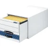 Bankers Box® Bankers Box Stor/Drawer Steel Plus File Drawers, Letter Size, White/Blue, 6/Carton (00311) Best