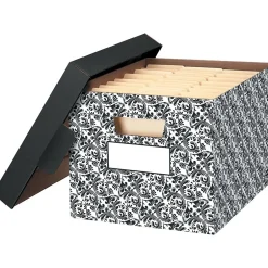 Bankers Box® Bankers Box Stor/File Medium-Duty Storage Boxes, Letter/Legal, Brocade, 4/Carton (0022705) New