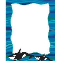 Online 8 1/2" x 11" Printer Paper, Whales, 50 per package (BC761) Classroom Paper