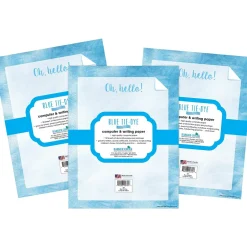 8.5" x 11" Tie-Dye Blue Computer Paper Pack, 150 Sheets/Set (4341) Classroom Paper