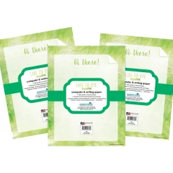 Discount 8.5" x 11 Tie-Dye Lime Computer Paper Pack, 150 Sheets/Set (4343) Classroom Paper