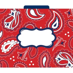 Barker Creek Bandana Letter-Size File Folders, 36/Set (BC3916) Best