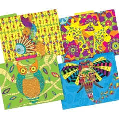 Barker Creek Bohemian Animals File Folder, 1/3-Cut Tab, Letter Size, Assorted, 12/Pack (2012) Discount