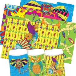 Barker Creek Bohemian Animals File Folder, 1/3-Cut Tab, Letter Size, Assorted, 42/Set (4408) Online