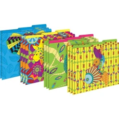 Barker Creek Bohemian Animals File Folder, 1/3-Cut Tab, Letter Size, Assorted, 42/Set (4408) Online