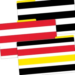 Barker Creek Buffalo Plaid & Wide Stripes Legal-Size File Folders, Multi-Design Set, 27/Set (BC3902) Hot