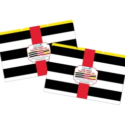 Barker Creek Buffalo Plaid & Wide Stripes Legal-Size File Folders, Multi-Design Set, 18/Set (BC3908) Discount