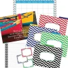 Barker Creek Chevron Nautical Office/Classroom Set, 109 Pieces/Set (BC6004) Clearance