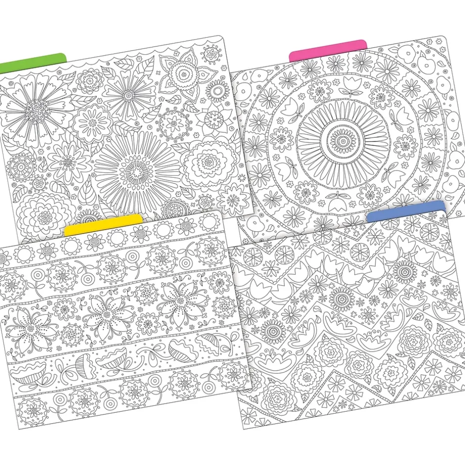Barker Creek Color Me! File Folder Set, 1/3-Cut Tab, Letter Size, In My Garden, 12/Pack (2008) Sale