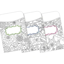 Barker Creek Color Me! Folder & Pocket Set, 1/3-Cut Tab, Letter Size, In My Garden, 42/Set (4409) Discount