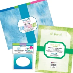 Barker Creek File Folder Set, 1/3-Cut Tab, Letter Size, Tie-Dye & Ombré, 107/Set (133) Outlet