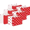 Barker Creek File Folder Set, 1/3-Cut Tab, Letter Size, Red & White Dot, 36/Set (4393) New