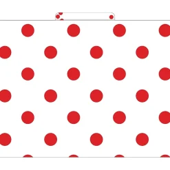 Barker Creek File Folder Set, 1/3-Cut Tab, Letter Size, Red & White Dot, 36/Set (4393) New