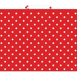 Barker Creek File Folder Set, 1/3-Cut Tab, Letter Size, Red & White Dot, 36/Set (4393) New