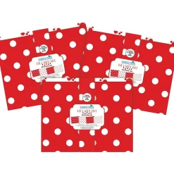 Barker Creek File Folder Set, 1/3-Cut Tab, Letter Size, Red & White Dot, 36/Set (4393) New